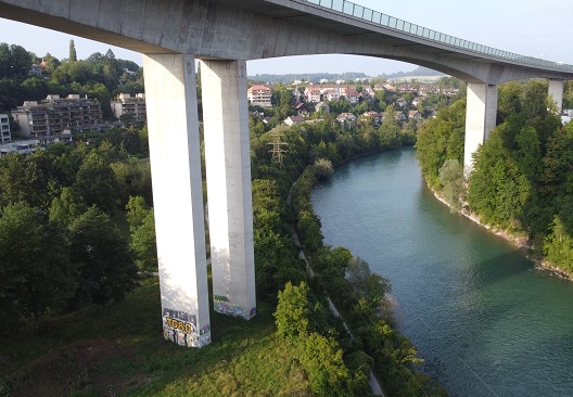 Felsenauviadukt und Aare in Bern