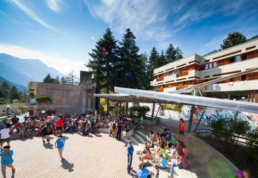 Kinder im Lager in Fiesch.